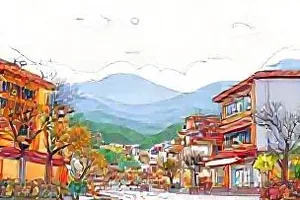 深海图书馆背景素材封面：水下阅览室与游鱼剪影