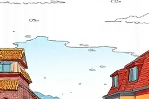 森林信箱场景插画封面：林间邮局小屋与藤蔓